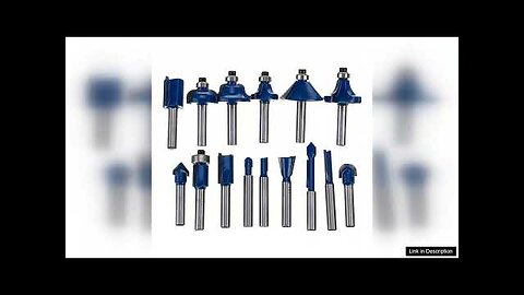 15pcs 1/4 Inch Shank Router Bit Woodworking Milling Cutter 15 Review