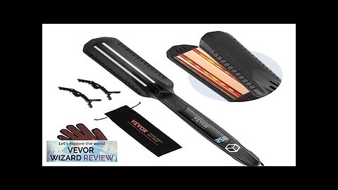 VEVOR Hair Straightener 1.5-inch Titanium Flat Iron Dual Infrared Hair Straightener Flat Review