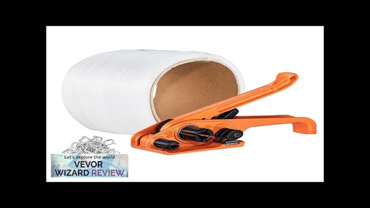 VEVOR Banding Strapping Kit with Strapping Tensioner Tool 328 ft Length Woven Review