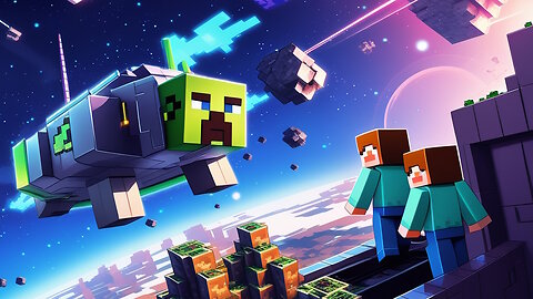 8 hours of soothing Minecraft in space music!