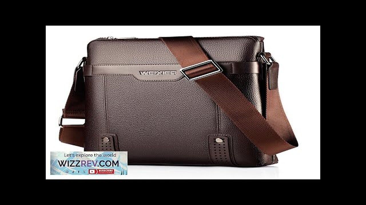 WEIXIER Men Classic Shoulder Bag Business Casual Bag Mens Backpack Messenger Bag Review