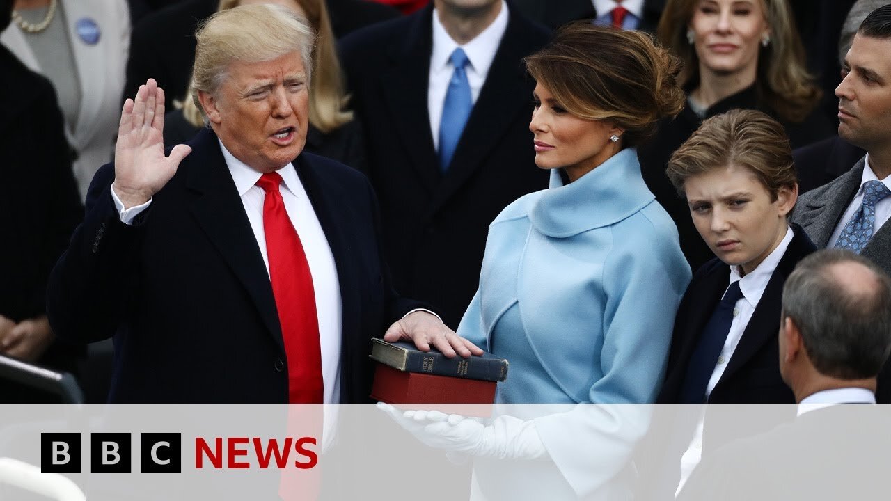 Donald Trump's inauguration moved indoors due to 'dangerous' cold | BBC News