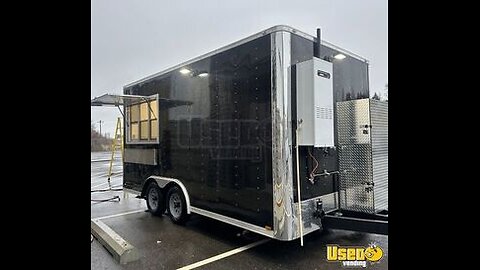 2024 - 8' x 16' Kitchen Food Concession Trailer with Pro-Fire System for Sale in Washington!