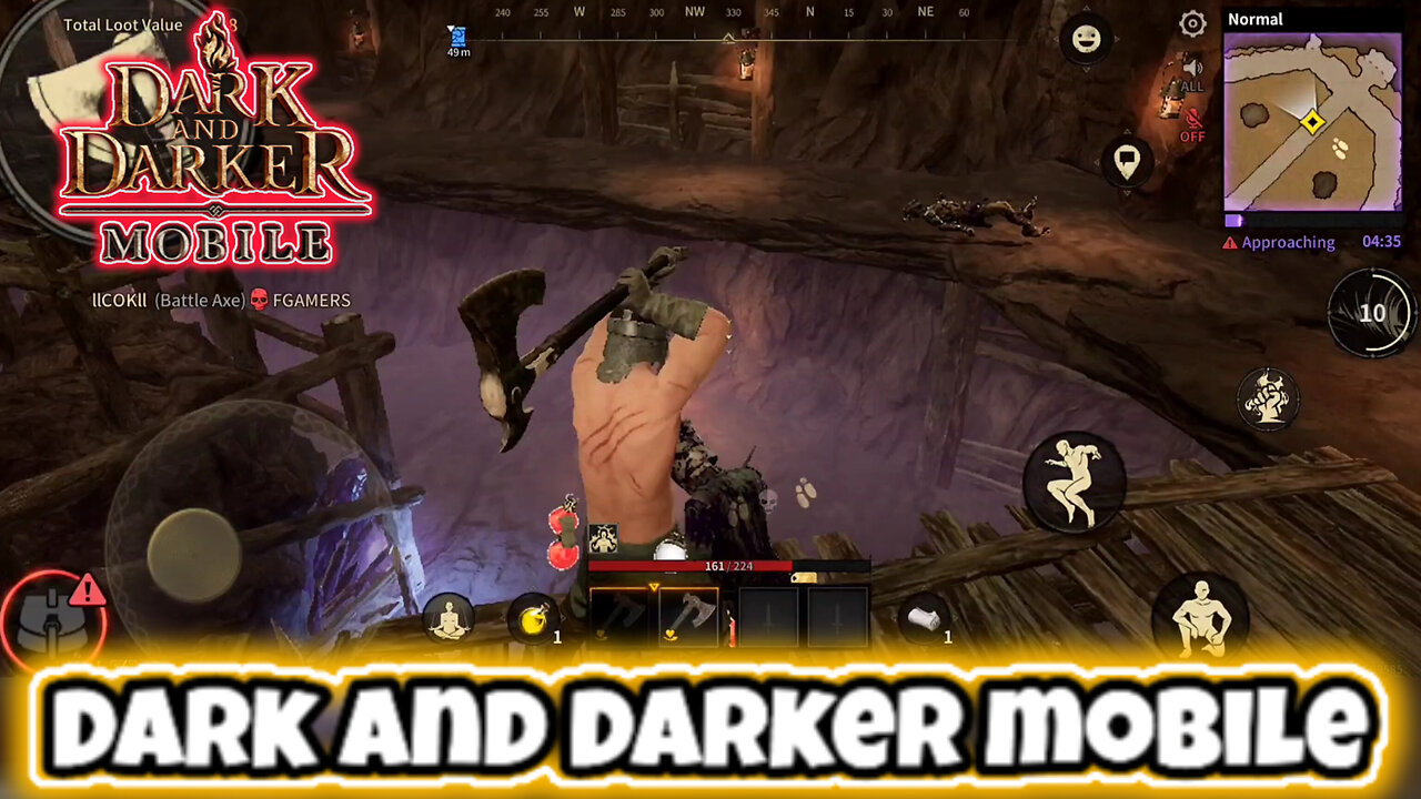 2 More rounds of Dark and Darker Mobile (Barbarian Gameplay) DNDM