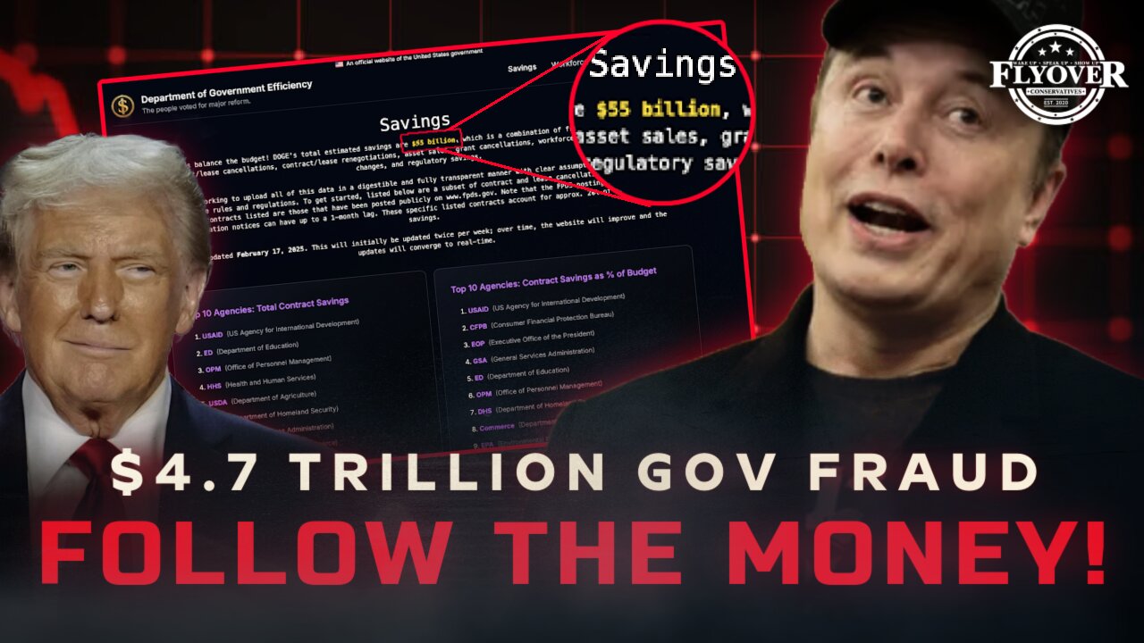 Follow the Money: $4.7 Trillion in Government Fraud EXPOSED! - Flyover Conservatives