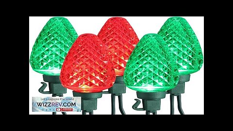 Brizled Red & Green C9 Christmas Lights 50 LED 33FT C9 String Review