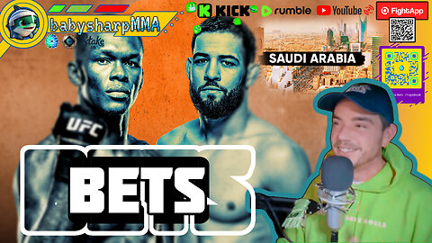 UFC: Adesanya vs Imavov | Bets + Chillstream