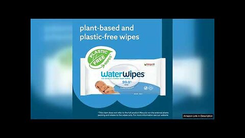 WaterWipes Plastic-Free Original Baby Wipes, 99.9% Water Based Wipes, Review