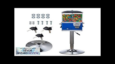 VEVOR Gumball Machine with Stand Vending Coin Bank Vintage Candy Dispenser Bule Review