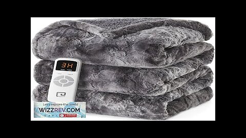 EHEYCIGA Electric Heated Blanket Throw Faux Fur 10 Hours Auto Shut Off Review