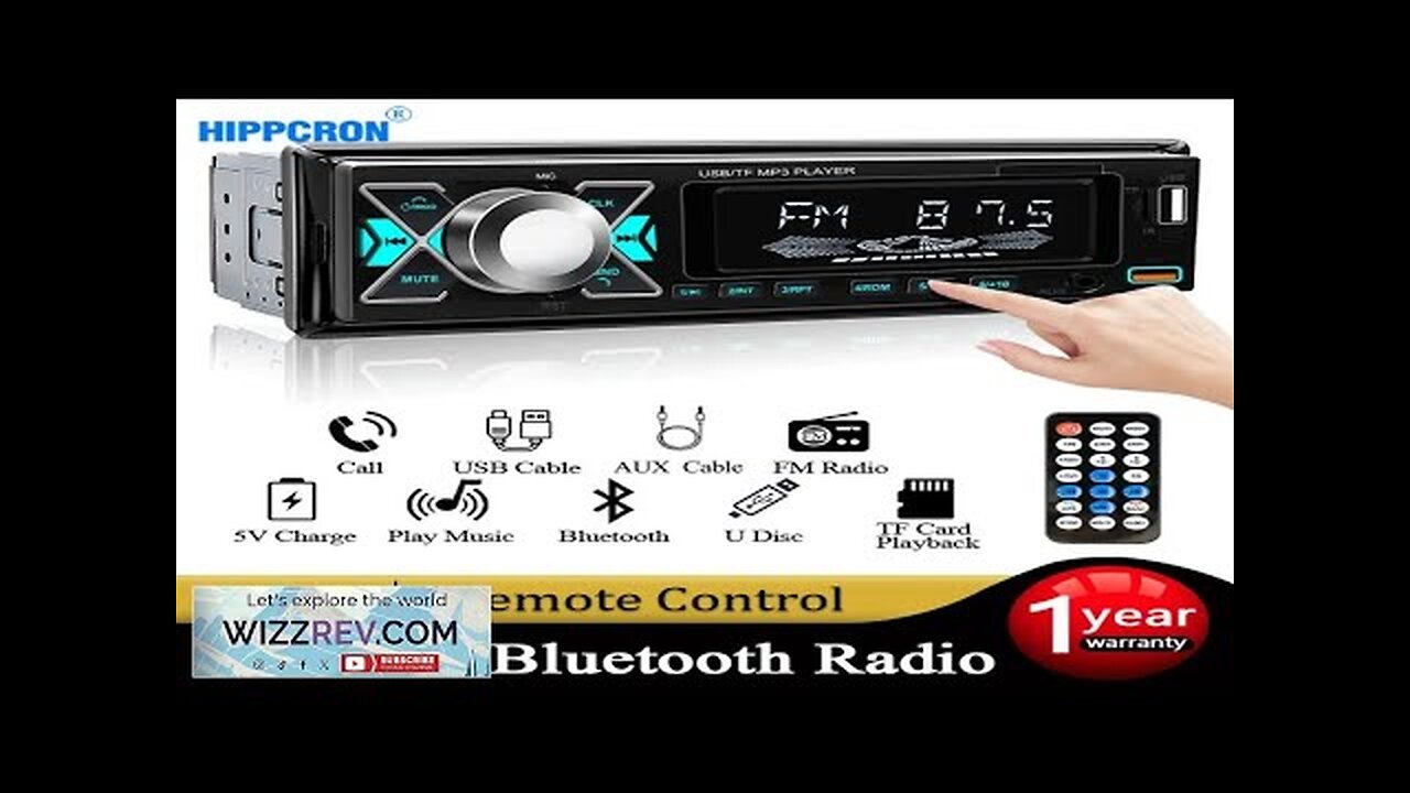 Car Radio 1 Din Stereo Digital Automotive Sound Modules FM Audio Receiver Review