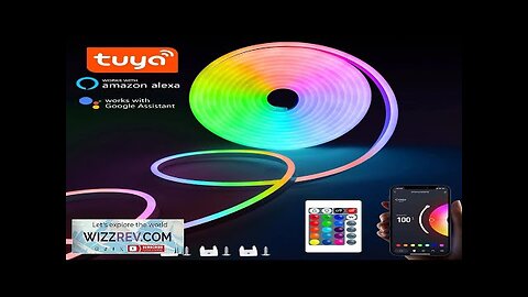 RGB Neon LED Strip 1/2/3/5M IP65 Waterproof DIY USB Neon Strip Tuya Review