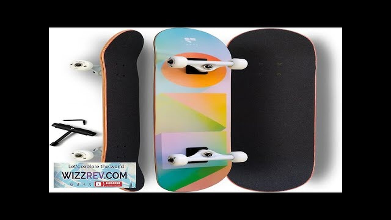 NORR Complete Fully Assembled Premium Maple Wood Skateboard w/Free Tool Kit + Review