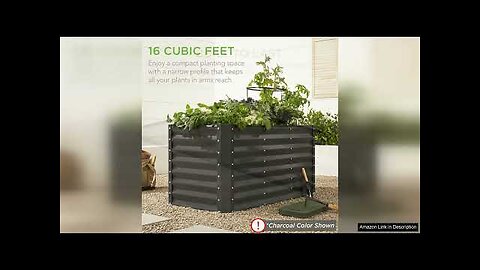 Best Choice Products 4x2x2ft Outdoor Metal Raised Garden Bed, Deep Root Planter Review