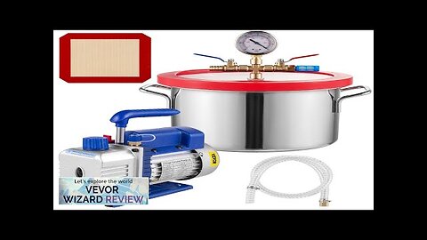 VEVOR 1 Gallon Vacuum Degassing Chamber Stainless Steel Degassing Chamber 3.8L Vacuum Review