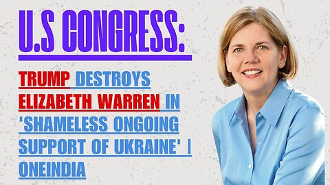 Trump DESTROYS Elizabeth Warren for Shameless Ukraine Stance | U.S. Congress Drama