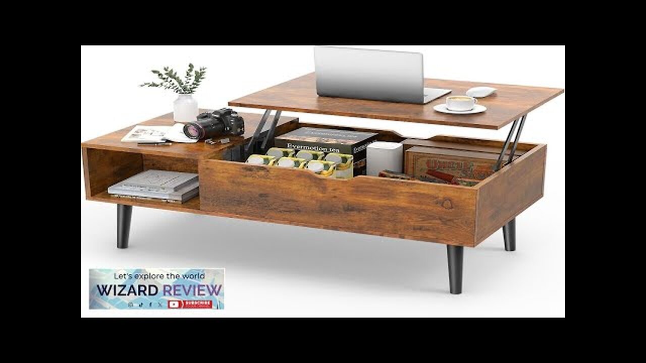 Sweetcrispy Coffee Table Brown Lift Top Coffee Tables for Living Room Small Review