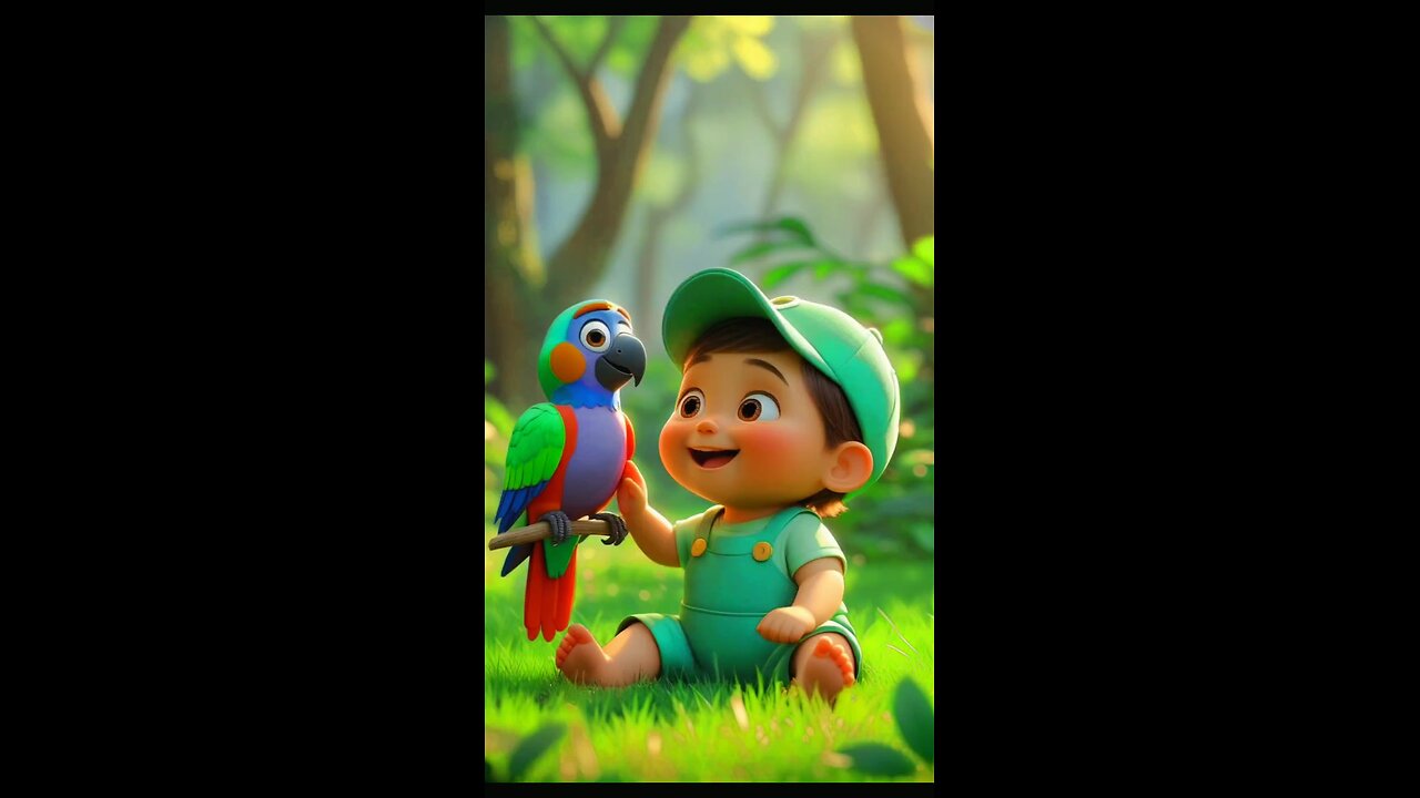 Cute Baby Playing With baby pet #Parrot #maintoota #haryrangkahundikhta #ytshorts