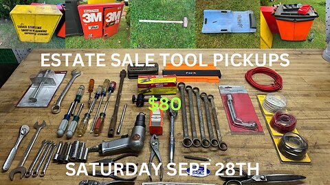 Estate Sale Tool Haul | Episode 7 | September 28th 2024 | Plus Shop Updates