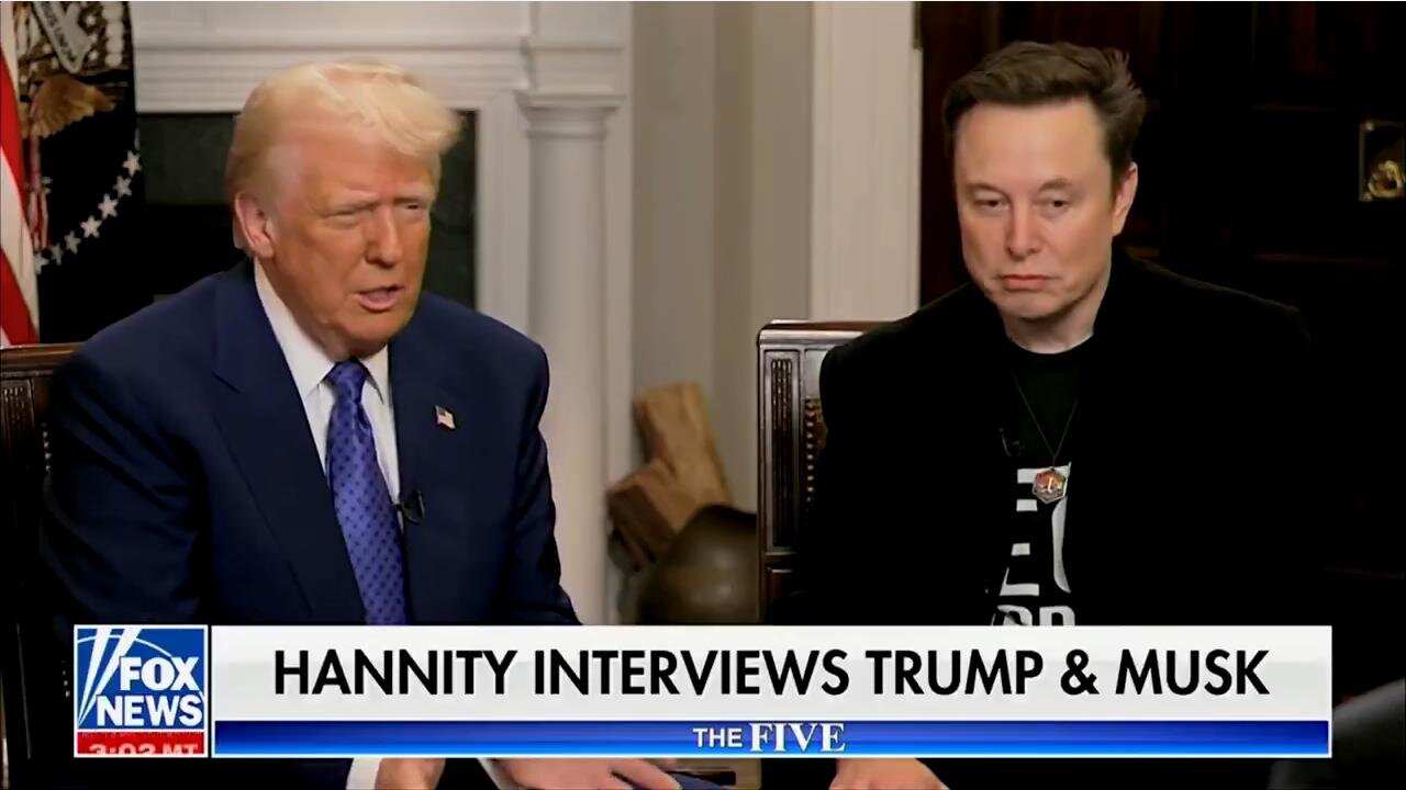 Hannity interviews President Trump & Elon Musk, when our Pres mocks fake news for trying to divide him & Elon