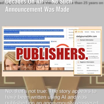 Fact Check: AI Article Falsely Claims The View Was 'Officially Cancelled' After Decades On Air