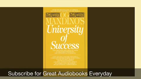 UNIVERSITY OF SUCCESS Audiobook Part 1 By Og Mandino