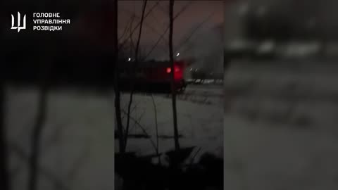 Partisans Set Fire to Locomotive in St. Petersburg