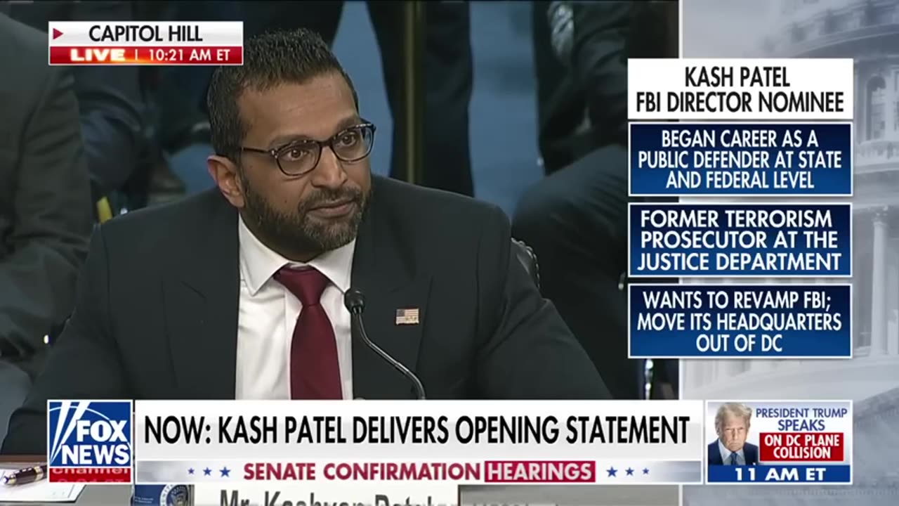 Trump's FBI Pick Kash Patel Vows to Restore Public Trust