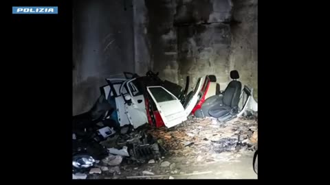 Catania - Scoperto deposito di auto rubate e pezzi di ricambio (17.02.25)