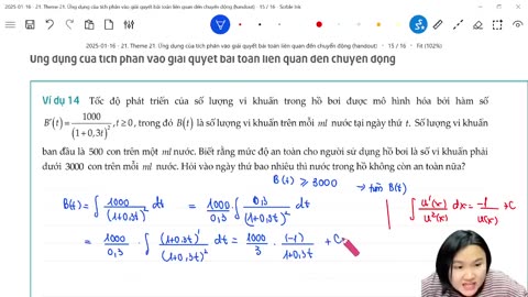 Theme 21 Ứng dụng của tích phân vào giải quyết bài toán liên quan đến chuyển động mp4