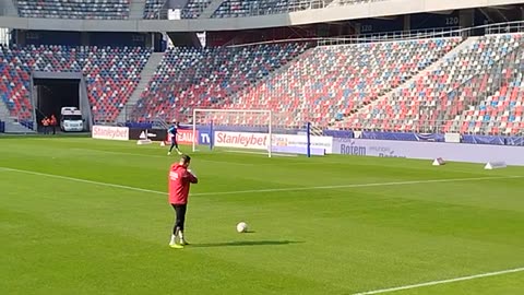 Corneliu Fulga one of the best goalkeeper coaches in Romania. Steaua vs Voluntari 22.02.2025