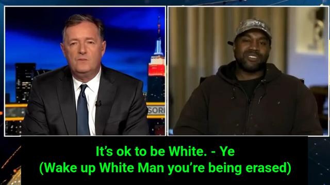 It’s ok to be White. - Ye (Wake up White Man you’re being erased)