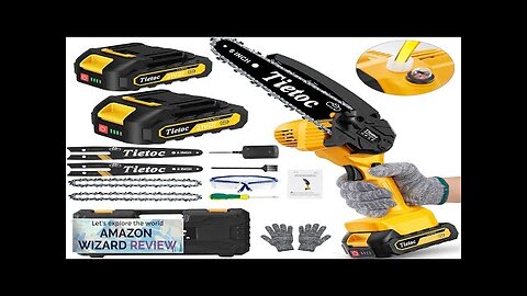 tietoc Mini Cordless Chainsaw 6 Inch Handheld Chain Saw With Security Lock Review