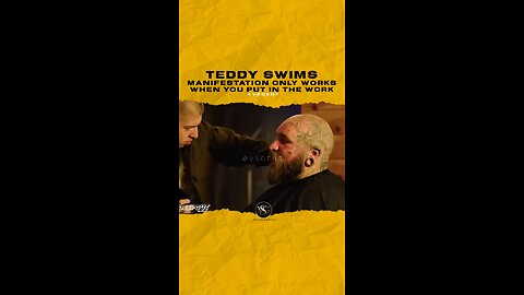 @teddyswims Manifestation only works when you put in the work. #teddyswims 🎥 @deepcutpodcast