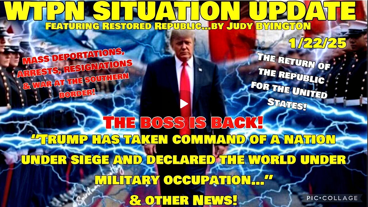 WTPN SIT/UP “Trump has taken command of a nation under siege…” & other news!