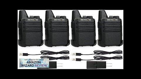 Retevis RT22 Two Way Radio Long Range RechargeablePortable 2 Way RadioHandsfree Walkie Review