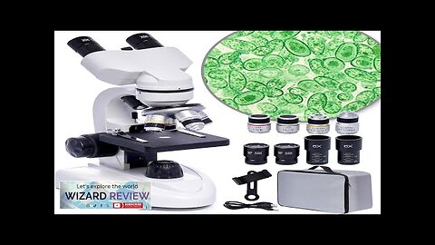 Binocular Compound MicroscopeMicroscope LED Binoculars Composite 200X-5000X Review