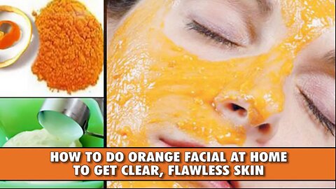 Orange mask makes flawless skin