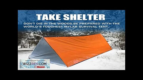 2-Person Outdoor Camping Tent Waterproof Lifesaving Tent Emergency Escape Camping Survival Review