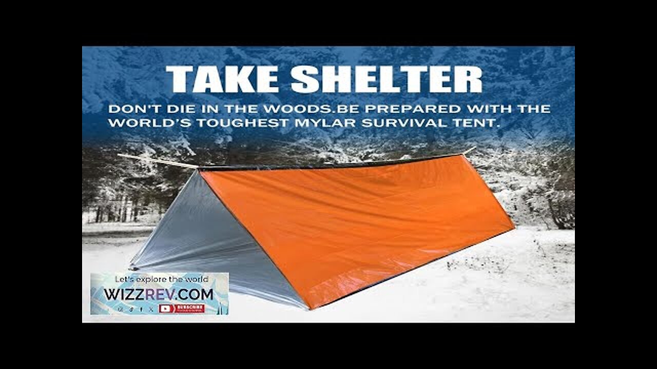 2-Person Outdoor Camping Tent Waterproof Lifesaving Tent Emergency Escape Camping Survival Review