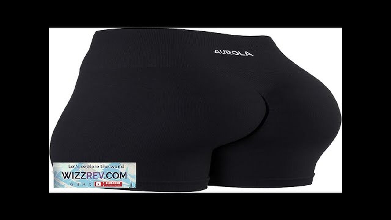 AUROLA Power Workout Shorts for Women Tummy Control Squat Proof Ribbed Thick Review