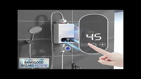 MROSAA 4500W Tankless Instant Electric Water Heater HD Touch Screen Shower System Review