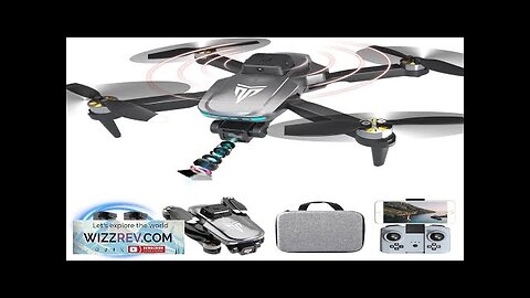 Brushless Motor Drone with Camera-4K FPV Foldable Drone with Carrying Case40 mins Review