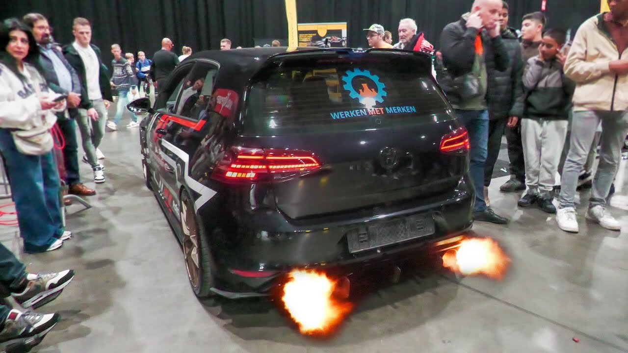 750HP VW Golf 7R | Big Flames, Drag Races, Loud Sounds, ..