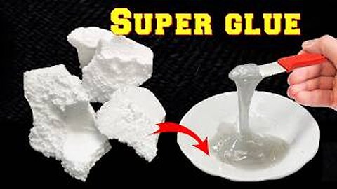 Mix polystyrene with gasoline to get the strongest glue. Goodbye water leaks in roofs and walls