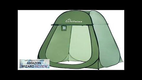 WolfWise Portable Pop Up Privacy Shower Tent Spacious Changing Room for Camping Review