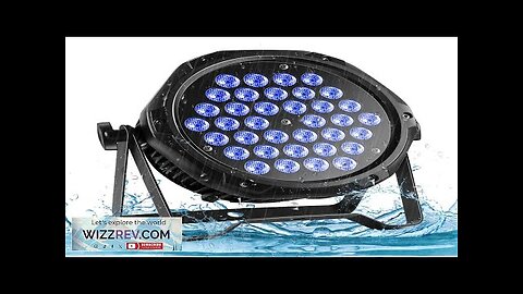 108W Waterproof 36 RGB 3-IN 1 Fieryzeal LED Par Light DMX Control Review