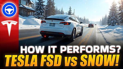 Tesla FSD 12.6.1 SHOCKS in Snow Test!