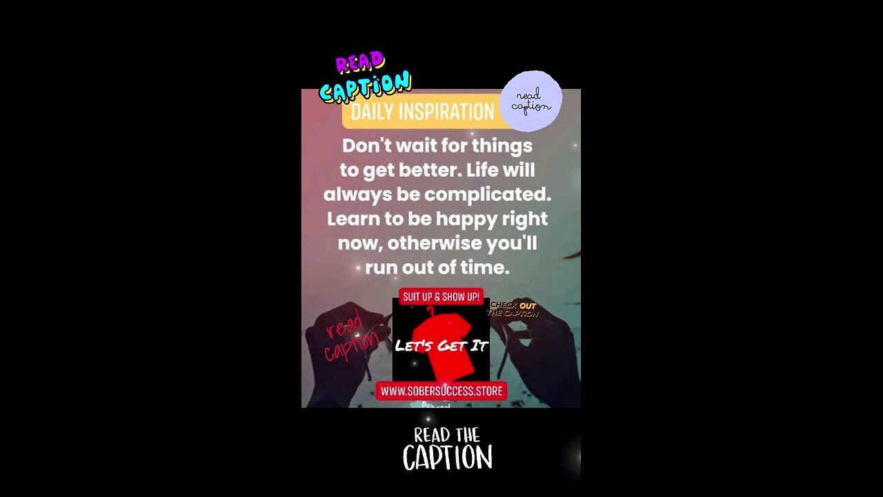 🗣Seek Happiness Today, Time Is Running Out‼️ #sobercoach #motivation #MorningQuote #Quotes #Sober