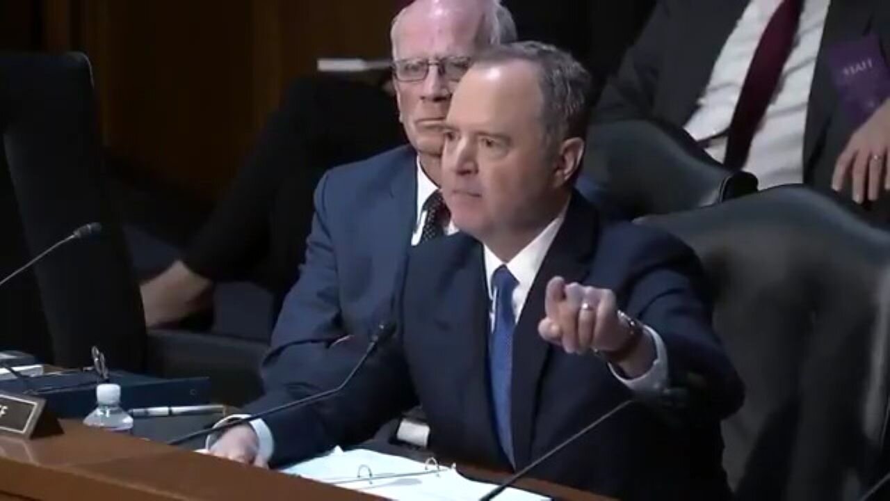 Grandstanding Sen. Adam Schiff Demands Kash Patel Look Capitol Police Officers In The Eye